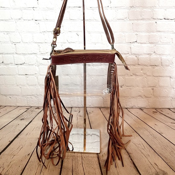 Myra Western Fringe Clear Stadium Bag - Picture 5 of 9